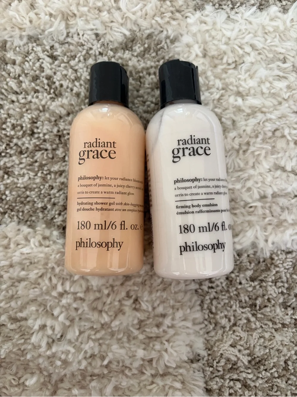 Philosophy body gel and lotion radiant